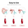 MelodySusie Acrylic Nail Clippers, Professional Nail Clippers Cutters for Acrylic Nails Fake Nail Tips, Adjustable Stainless Nail Trimmer, Manicure Tool for Salon Home Nail Art, Green