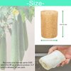FRTIM Natural Loofah Sponge Shower Organic Luffa Exfoliating Bath Loofa Body Scrubber for Men Women Adults Back Face Skin SPA Care - 6 Pieces