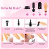 Yokilly Practice Hand for Acrylic Nails, Bendable Soft Nail Practice Hand, Flexible Plastic Nail Hand Practice, Fake Mannequin Training Hand for Nails Practice (with Clamp Holder)