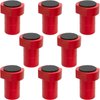 8-Pack 3/4 Inch (19mm) Aluminum Bench Dogs - Non-Slip Woodworking Bench Clamp Accessories for Dog Hole Clamping(Red)