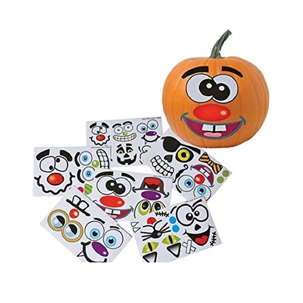 Make Your Own Jack O Lantern Halloween Sticker Set (Package of 12 Sticker Sheets)