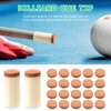 40pcs Pool Cue Repair Kit: 2 Pool Cue Tip Clamp + 20 Billiard Cue Tips + 5 Chalk Cubes + 5 Pool Cue Ferrule + 2 Planers + 4 Shaper, Billiard Cues Replacement Accessories(Multicolor)