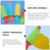 4pcs Clay Rolling Pin Soft Clay Plasticine Dough Modelling Roller Sticks Children Clay and Dough Playing Tools Kids Playdough Kit
