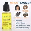 KAMINESS Wig Glue for Front Lace Wig, 1OZ Invisible Lace Glue, Strong Hold Hair Glue for Wigs, Waterproof Lace Wig Glue, Easy to Apply Fast Drying Bonding Lace Glue for Wigs + Lace Glue Remover Set