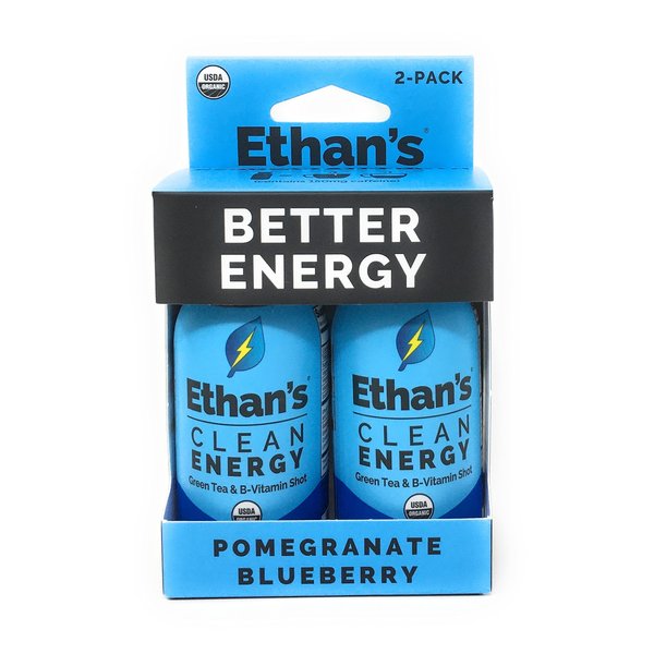 ETHANS Pomegranate Blueberry Energy Shot Duo, 2 FZ