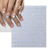 7 Sheets Colorful Bow Nail Art Stickers Black White Gold Silver Pink Blue Mini Bow Nail Decals 3D Self-Adhesive Bow-Knot Nail Supplies Nail Designs for Women Girls Acrylic Nail Manicure Accessories