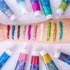 Body Glitter Face Glitter Gel Sparkles Makeup Singer Concerts Disco Halloween Festival Rave Accessories, 10 Colors Chunky Sequins Mermaid Sparkling Glitter Gel for Face Eyeshadow Hair Nails