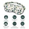 OLESILK 100% Natural Mulberry Silk Sleep Eye Mask Block Out Light, Fashion Printed Eye Mask Blindfold for Women Men Full Night Sleeping, Chic Eye Cover Eyeshade, Pattern 2