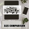 FINGERINSPIRE Five Skulls Large Stencil 5.9x11.8inch Terrifying Skull Head Stencils Reusable Scary Skeleton Decoration Stencil Skull Theme Horror Templates for Wall Fabric Tiles Floor Paper Furniture