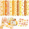 Cherisnowy 48 PCS Sun Boho Party Favors 24PCS Tattoos 24PCS Slap Bracelets Wristbands Perfect for Sunshine Themed Birthday Baby Showers or Classroom Rewards Ideal Decor and Gifts for Girls and Boys