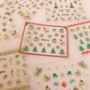 ALLYDREW 1200+ Festive Holiday Nail Stickers Christmas Nail Art Stickers (50 Sheets)