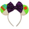 ZHENNAN Mouse Ears Headbands for Women, Glitter Cute Buzz Lightyear Bows Ears Headbands for Men, Buzz Lightyear Costume Cartoon Themed Events Birthday Party Decorations Hair Accessoires