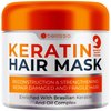 Bellisso Keratin Hair Mask - Sulfate Free, Deep Moisturizing Conditioner for Dry Damaged Hair, 200ml