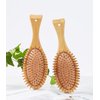 XVUNOR Natural Bamboo Comb Paddle Combing Hairbrush, Wide Tooth and Tail Comb, No Bristles, Gifts for Women Men and Children Thick/Thin/Curly/Dry Hair