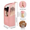 MONSTINA Makeup Brush Holder Professional Cosmetic Makeup Brush Organizer Stand-up Makeup Cup Makeup Artist Case (Pink)