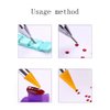Diamond Painting Pen Nail Rhinestone Picker Dotting No Wax Pencil Dual-ended Gems Crystal Beads Handle Manicure Nail Art DIY 5D Diamond Art Painting Accessories Decoration Tool (Blue)