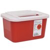 DMI Multi-Purpose Sharps Container with Sliding Lid, Biohazard Needle and Syringle Disposal Container, 1 Gallon