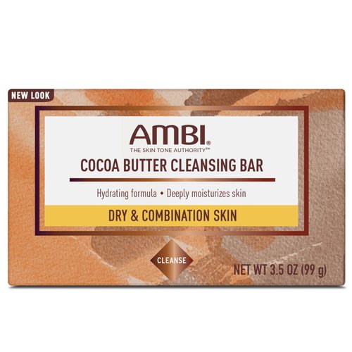 Ambi Cleansing Bar Soap Cocoa Butter 3.5oz (3 Pack)