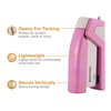 Bostitch Office InCourage Spring-Powered Compact Stapler, BCA Pink (1588), plastic-half strip