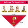 Christmas Dog Bandanas, 2 Pack Grinchs Bandanas for Dog Costume, Reversible Grinchmas Dog Bandana Holiday Dog Scarf Pet Collar for Small Medium Dogs Cats