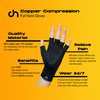 COPPER HEAL Arthritis Compression Gloves Rheumatoid Carpal Tunnel glove pains hands support finger joint wrist brace fingerless gloves women arthritis pain relief RSI hand pain