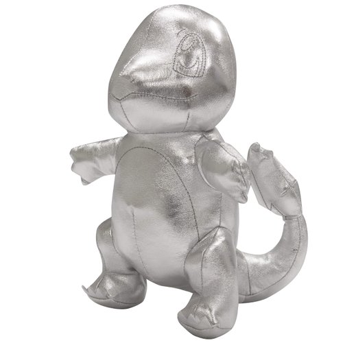 Pokemon 25th Celebration 8" Silver Starter Plushes, 3-Pack Toys - Charmander, Squirtle & Bulbasaur G1 Starters - Set of 3 - Limited Edition Collectible Stuffed Animals - Gift for Kids