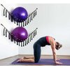 Diocos Exercise Ball Holder Yoga Ball Rack Corner Hanging Storage Net or Hammock Macrame for Fitness Ball,Balance Ball,Pregnancy Stability Ball Organizer for Yoga Studio and Gym