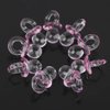 Jili Online 150pcs Pink Mini Rattles Safety Pins Pacifier Charms Table Scatters Decoration Christening Baby Shower Supplies