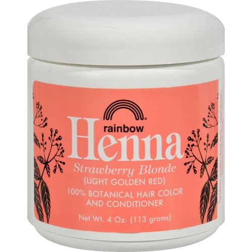 Rainbow Research Henna Hair Color and Conditioner Persian Strawberry Blonde- 4 oz - 100% Botanical Hair Color - Gently coats the hair shaft with 100% organic color