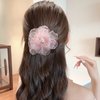 5 Pcs Flower Hair Deft Bun Maker French Lazy Hair Curler Cute Magic Donut Hair Bun Maker Flexible Quick Bun Twister Elegant Hair Accessories for Women Girls