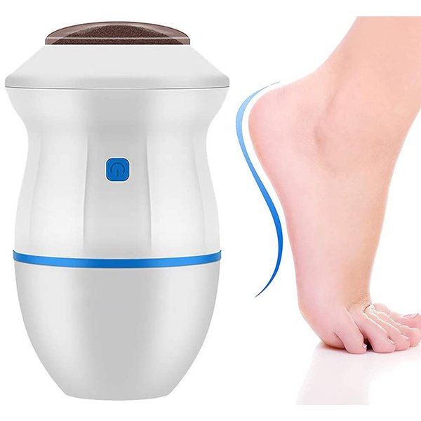Portable Electric Foot Grinder, Electric Foot Callus Remover Electric Vacuum Adsorption Foot Grinder, Foot Heel Repair Electric Foot File Pedicure Foot Care Tool for Dead, Hard Cracked Dry Skin (Blue)