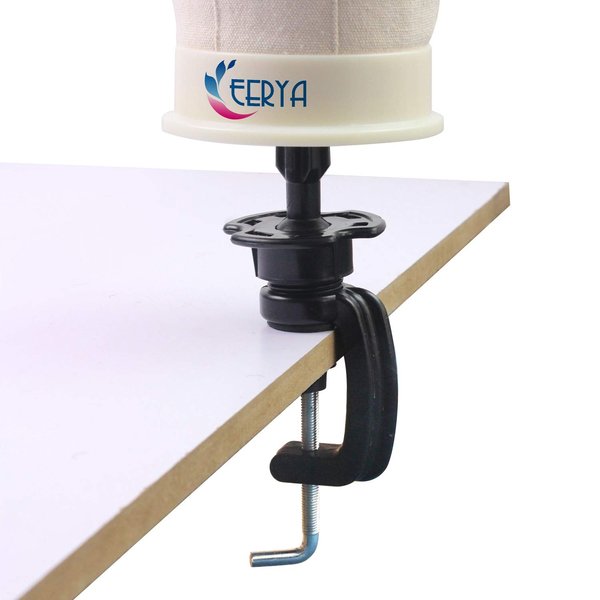 EERYA 2Pack Holder Clamp Stand Holder for Cosmetology Wig Mannequin Manikin Training Head Stands Wig Mannequin Head Standard (2Pcs)