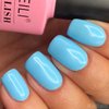 AIMEILI Soak Off U V LED Neon Blue Gel Nail Polish - Soft Baby Blue (059) 10ml