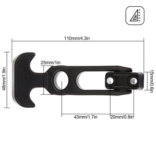 Acrux7 6Pcs Rubber Latches Flexible T Handle Draw Latch 4.3 Inch Hasp Draw Latch for Tool Box Cooler Golf Cart or Engineering Machine Hood