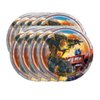 Transformers Party Supplies Bundle Pack includes 16 Dessert Cake Plates, 1 Plastic Table Cover