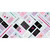 BRAWNA 50 Pck Tarjeta De Cuidado Para Después Del Maquillaje Permanente Delineado De Ojos - Spanish PMU Eyeliner Aftercare Thank You Cards - PMU Supplies - Microblading Kit - Black