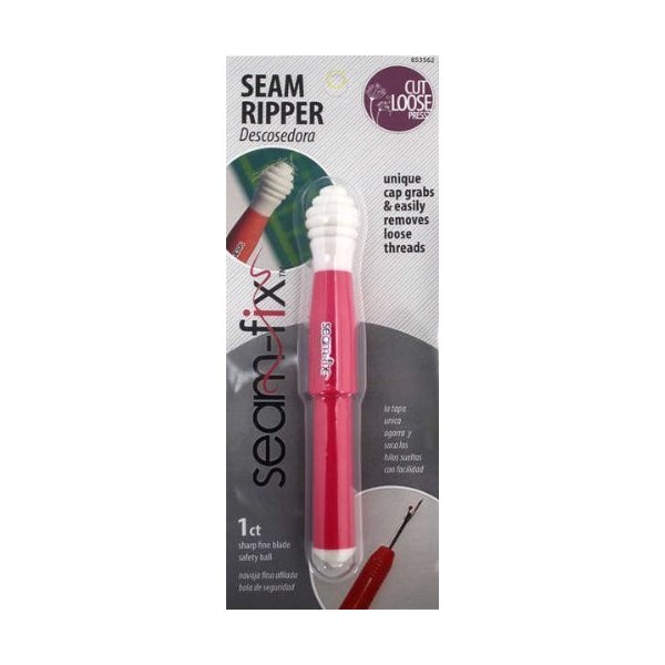 Seam Fix Seam Ripper & Thread Remover #653562 ~ Cut Loose Press ~ 1 per pkg ~ Pink