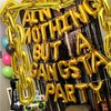 Aint Nothing But A Gangsta Party Balloon Banner Hip Hop Party Decorations Gold Jumbo Chain Balloons Inflatable Mobile Phone Radio Boombox Backdrop for 70s 80s 90s Hippie Retro Party Decor Supplies