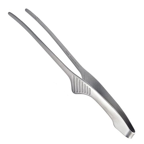 Shimomura Planning 35689 Tongs, Easier to Use than Vegetable Chopsticks (Made in Japan), Dishwasher Safe, Floating Tip, Slim and Easy to Grab, Anti-Slip, Grasping, Stainless Steel, Total Length: 9.4