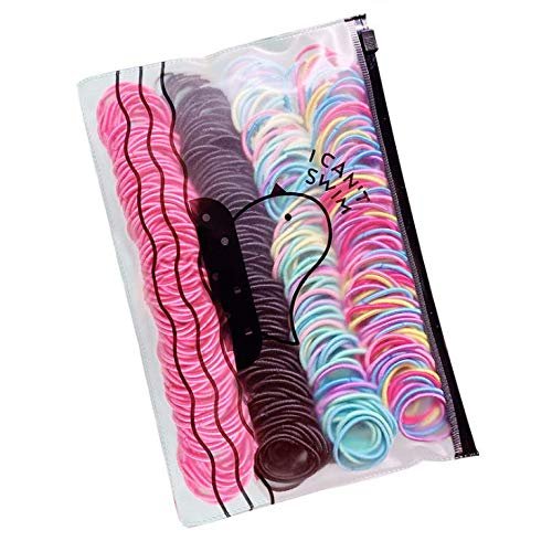 Aeyistry 200 Pcs Colorful Tiny Elastic Hair Bands Rope No Crease Ponytail Holders,for Baby Girls Infants Toddlers Hair Bands Elastic Ponytail Holder