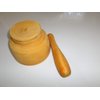 spice smasher hand made wooden mortar and pestle set with 7 inch diameter mortar bowl