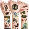 Konsait 24 Sheets Dinosaur Temporary Tattoos, Realistic Dinosaur Tattoos Long Lasting Dino Tattoos Fake Tattoos Boys Tattoos Dinosaur Party Favors Birthday Party Supplies For Boys And Girls 99 Pcs