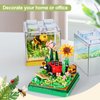 Flower & Insect Bouquets Building Toys - 791 PCS Ladybug Micro Building Blocks Kit with Dust Cover, Preserved Flower Home Decor Christmas New Year Birthday Great Gift for Mom/Lover/Women (Ladybug)