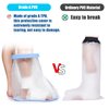 Sumifun Waterproof Foot Cast Covers for Shower Adult with Non-slip Padding Bottom, Watertight Ankle Cast Protector Keep Wounds Dry