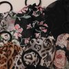 10pcs Bow Scrunchies Bow Hair Ties Cute Bow Hair Scarf Scrunchies Flower Bow Hair Elastic Bow Hair Bands Chiffon Cheetah-print Black Scrunchy Pack