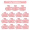Haosie 15PCS Hot Roller Clips, Curler Claw Clip for Girls Women, Hair Roller Clips Fixing Clamp, Holding Section Claw Hairdressing Tool, Hair Rollers for Long Medium Hair(Pink)