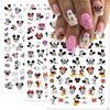 6 Sheets Cute Cartoon Nail Art Stickers Self Adhesive Designer Nail Art Supplies Cute Nail Design Stickers 3D Kawaii Nail Stickers Decals for Women Girls Nail Decorations Manicure Tips
