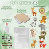 MOMOTOYS Sewing Kit for Kids, Fun & Educational Wild Animals Sew Craft Set for Boys and Girls Ages 8-12, Complete Beginner Sewing Kit with Felt Plushie for Creative DIY Projects