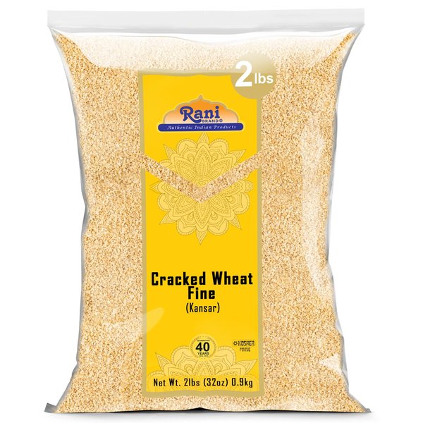 Rani Cracked Wheat Fine (Kansar, Bulgur, Similar to Wheat #1) 32oz (2lbs) 907g ~ All Natural | Vegan | No Colors | NON-GMO | Kosher | Indian Origin