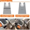 Oscillating tool scraper blades set, include oscillating rigid scraper blade 10pcs, flexible multitool scraper blades 2pcs, universal fit oscillating multitool scraper blades for carpet tile adhesives